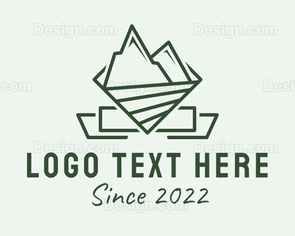 Mountain Nature Camping Logo