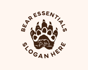 Wild Bear Paw logo design