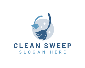 Sanitation Cleaning Housekeeper logo design