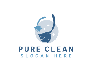 Sanitation Cleaning Housekeeper logo design