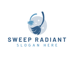 Sanitation Cleaning Housekeeper logo design