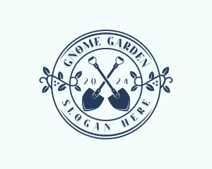 Shovel Garden Planting logo design