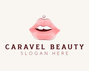 Mouth Beauty Lipstick  logo design