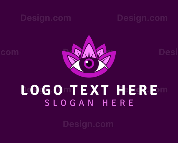 Purple Lotus Eye Logo