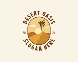 Sand Desert Dunes logo design