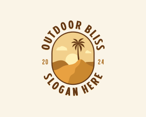 Sand Desert Dunes logo design