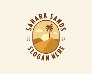 Sand Desert Dunes logo design