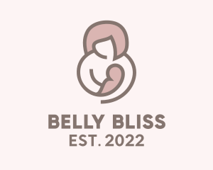 Mother & Child Breastfeed logo design