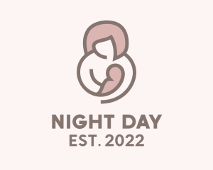 Mother & Child Breastfeed logo design