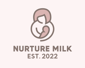 Mother & Child Breastfeed logo design