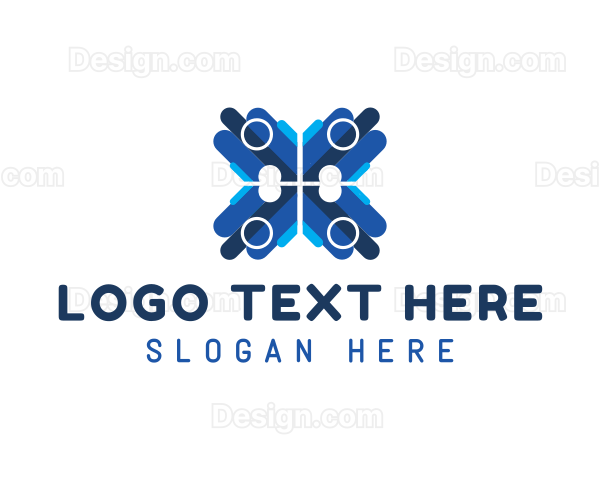 Blue Professional Letter X Logo