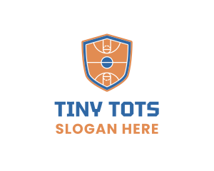 Basketball Court Shield logo