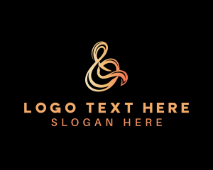 Orange Ampersand Ligature logo