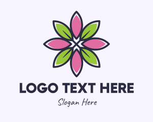 Leaf Petals Flower logo