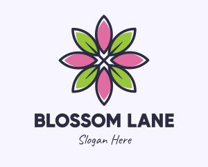 Leaf Petals Flower logo