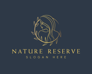 Luxury Nature Woman  logo design