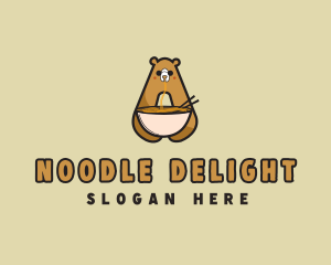 Ramen Noodle Bear logo