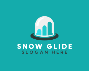 Graph Snow Globe Business logo design