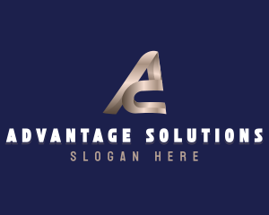 Industrial Consultant Letter A logo design