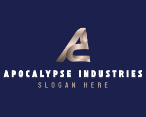 Industrial Consultant Letter A logo design
