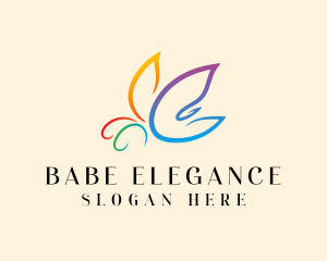 Elegant Butterfly Beauty logo design