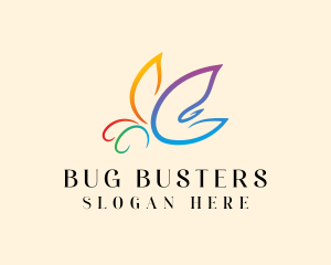 Elegant Butterfly Beauty logo design