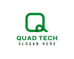 Tech Letter Q Business logo design