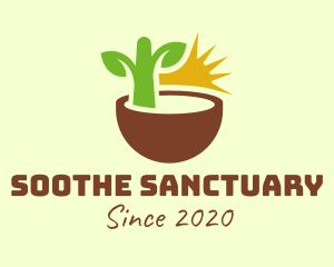 Natural Plant Seedling logo design