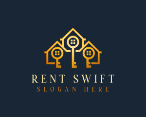 Real Estate Key logo design