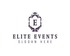 Wreath Wedding Event logo design