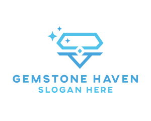 Diamond Jewel Gem logo design