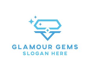 Diamond Jewel Gem logo design