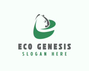 Green Eco Koala  logo design