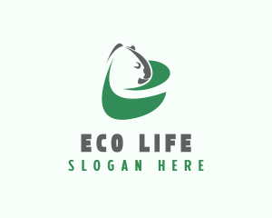 Green Eco Koala  logo design