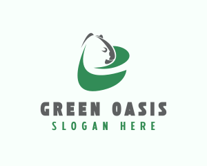 Green Eco Koala  logo design