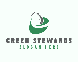 Green Eco Koala  logo design