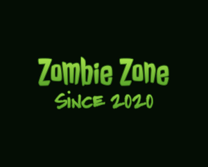 Horror Green Slime logo design