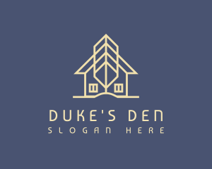 Golden Leaf Cabin logo design