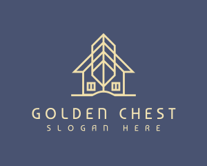 Golden Leaf Cabin logo design