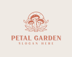 Organic Magical Mushroom logo design