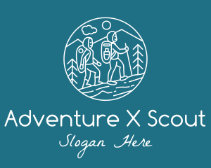 Outdoor Hiking Adventure  logo design