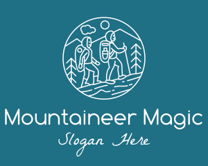 Outdoor Hiking Adventure  logo design