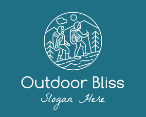 Outdoor Hiking Adventure  logo design