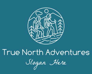 Outdoor Hiking Adventure  logo design