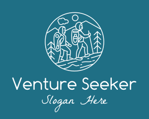 Outdoor Hiking Adventure  logo design