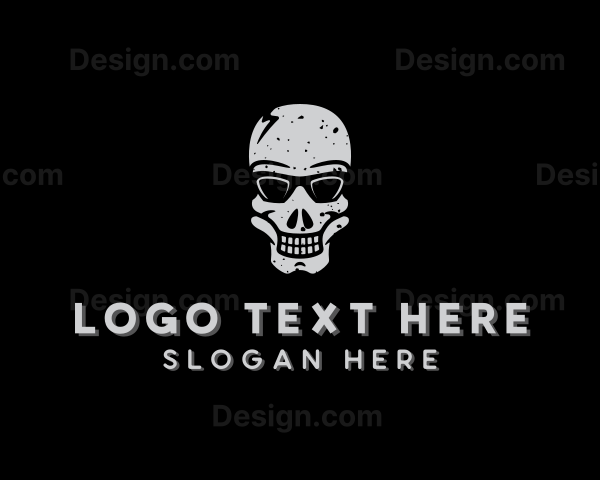 Cool Sunglasses Skull Logo
