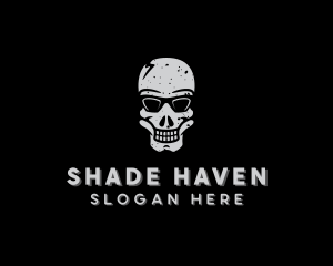 Cool Sunglasses Skull logo design