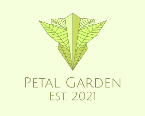 Natural Leaves Badge logo design