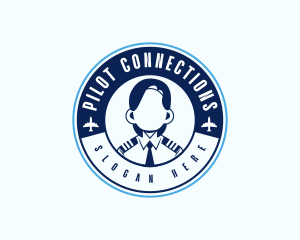 Aviation Woman Pilot logo