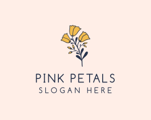 Organic Botanical Flower logo design